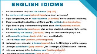 100 Common Idioms Frequently Used in Daily English Conversations [upl. by Ongineb153]