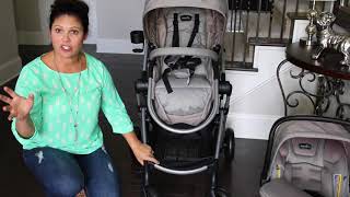 Evenflo Pivot Stroller Travel System with Car Seat Baby Gizmo Review [upl. by Maure452]