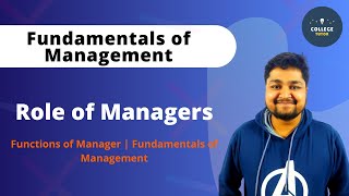 Fundamentals of Management  Functions of Manager [upl. by Hagile]