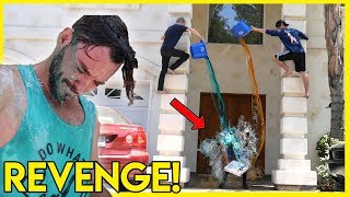 ULTIMATE REVENGE PRANK ON ROOMMATE forced shower  Colby Brock [upl. by Massey]