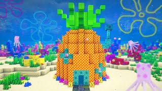 Minecraft Tutorial  How to Build Spongebobs Pineapple House  Inside  116 Underwater House [upl. by Everrs601]