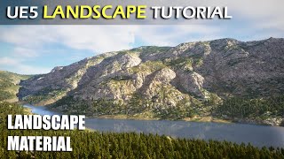 Unreal Engine 5 Landscape Material  UE5 Tutorial [upl. by Lajib872]