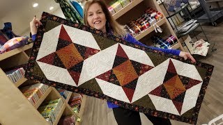 Shining Star Table Runner Full tutorial [upl. by Willard]