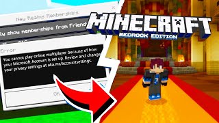 HOW TO FIX PRIVACY SETTINGS FOR MINECRAFT REALMS [upl. by Alocin]