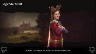 Jadwiga Cutscenes  Civilization 6 [upl. by Donell]