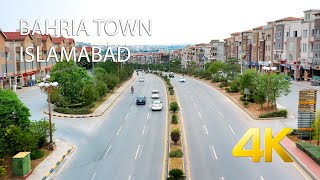 Bahria Town Islamabad Drone  4K Ultra HD  Karachi Street View [upl. by Hsotnas]