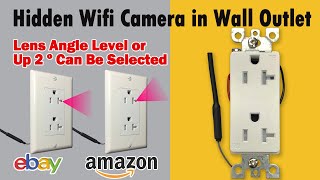 1080P HD Wifi Secret Spy Camera Hidden in AC Wall Outlet is Buy on AmazonSocket Has AC Output [upl. by Haraj]