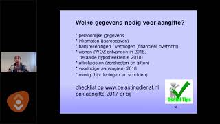 Webinar  Online Belastingaangifte [upl. by Luciano]