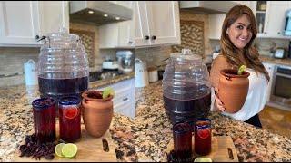 Aguas Frescas Recipe  Agua De Jamaica  Spiked Jamaica Drink  Hibiscus Tea Recipe [upl. by Jordans]