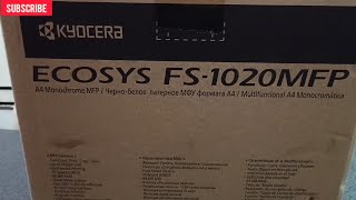 KYOCERA FS 1020 MFP Printer Installation and Unboxing [upl. by Savill]