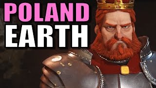 Civ 6 Poland Gameplay True Start Earth Location Map Let’s Play Civilization 6 Poland  Part 6 [upl. by Akiehsat951]