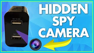 USB Wall Charger Wireless Hidden Spy Camera  Unboxing And Test [upl. by Lekym]