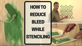 How To Reduce Bleed While Stenciling [upl. by Asiluj]