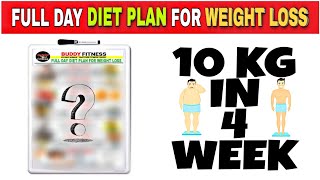 FULL DAY DIET PLAN FOR WEIGHT LOSS [upl. by Munford]