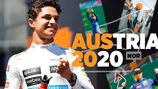 Lando Norris reacts to his debut F1 podium in Austria [upl. by Dj]