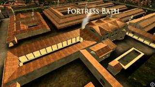 Animation of ancient Roman Fort in Caerleon Wales [upl. by Nitsrik]