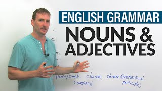 Parts of Speech in English Grammar NOUNS amp ADJECTIVES [upl. by Felske901]