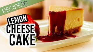 Baked Lemon Mascarpone Cheese Cake [upl. by Jowett]