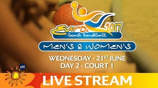 RELive Court 1  Beach Handball EUROS  Day 2  Zagreb Croatia [upl. by Leanard401]