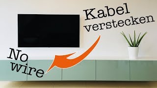 TV Kabel verstecken in Steinwand [upl. by Ennirac]