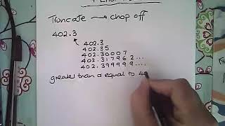 Truncating numbers and Error Intervals [upl. by Reivaj]