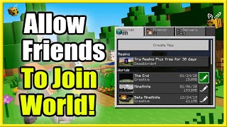 How to Allow Friends to Join Minecraft World Turn Multiplayer On [upl. by Mchale]