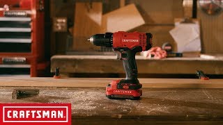 CRAFTSMAN V20 12in Cordless DrillDriver Kit  Tool Overview [upl. by Franek572]