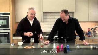 How to make a frappé coffee using an aerolatte milk frother [upl. by Adnohsak]