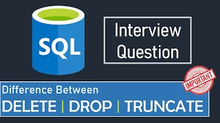 Difference Between DELETE DROP and TRUNCATE  SQL  DBMS [upl. by Anaib125]