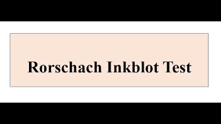 Rorschach inkblot test  Psychology  Iqra Sageer [upl. by Elazaro]