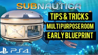 Subnautica Guide Early Multipurpose Room Blueprint Location [upl. by Ailgna]