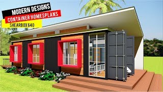 Shipping Container HOMES PLANS and MODULAR PREFAB Design Ideas  SHEARBOX 640 [upl. by Rombert]