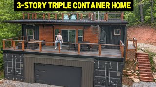 3STORY ULTRAMODERN TRIPLE CONTAINER HOME 1x40 amp 2x20 Containers [upl. by Danyelle713]