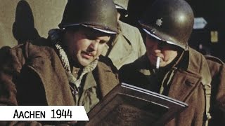 Aachen  Liberation in October 1944 in color and HD [upl. by Aldis]