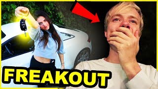 STOLEN CAR PRANK ON BOYFRIEND  Freaks Out  Sam Golbach [upl. by Akzseinga20]