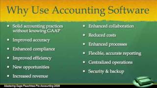 peachtree tutorial Chapter 1 INTRODUCTION TO PEACHTREE1 Why Use Accounting Software [upl. by Ecitsuj]