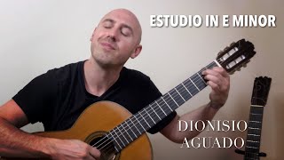 Dionisio Aguado  Estudio in E Minor  Beginner Classical Guitar Etude  Jonathan Richter [upl. by Yramesor292]