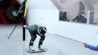 Olympic Ski Jump Training in the Wind Tunnel [upl. by Kynan51]