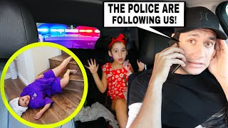 POLICE ARE FOLLOWING US PRANK She Freaks Out  Jancy Family [upl. by Odnaloy]