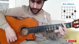 Barış Diri  Derinden  Gitar Dersi SoloAkor İntro [upl. by Edouard]