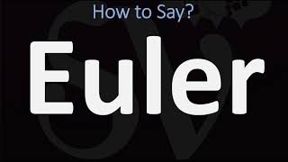 How to Pronounce Euler CORRECTLY [upl. by Leicester]