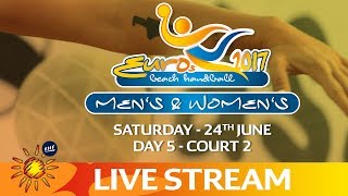 ReLive Court 2  Beach Handball EUROS  Day 5  Zagreb Croatia [upl. by Nojel685]