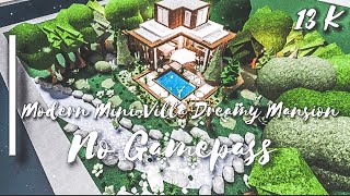 No Gamepass Modern Villa Boho Dream House Bloxburg Roblox [upl. by Anitnatsnoc]