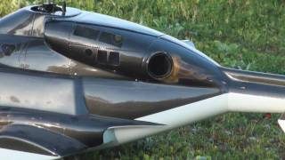 Vario RC Airwolf Helicopter wJetCat PHT3 Turbine 1st Flight [upl. by Mainis]