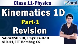 Kinematics 1D Revision PART1 Physics Class 11 JEE NEET [upl. by Anasor]