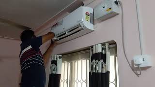 Lg dual inverter ac cover removing [upl. by Assilen]