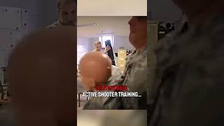 Military base active shooter scenario training‼️🤯 military army combat war [upl. by Novahc]