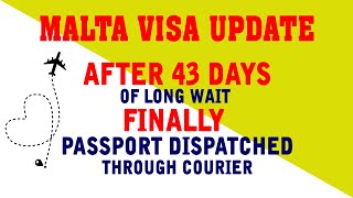 MALTA VISA UPDATES  VFS amp COURIER TRACKING SYSTEM UPDATE  GETTING MY PASSPORT [upl. by Nagem34]