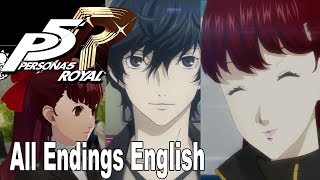 Persona 5 Royal  All Endings English Audio New True Ending New Good Ending All Original Endings [upl. by Previdi]