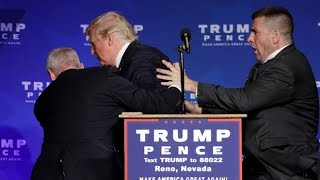 Donald Trump rushed off stage during rally in Nevada [upl. by Lugar]